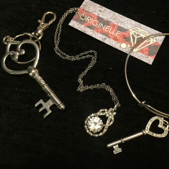 HANDMADE • Bangle, Keychain, & Necklace Set - Picture 2 of 2